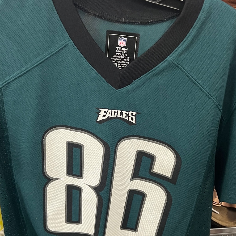 Nike NFL Philadelphia Eagles Zach Ertz green Jersey #86 kid medium football